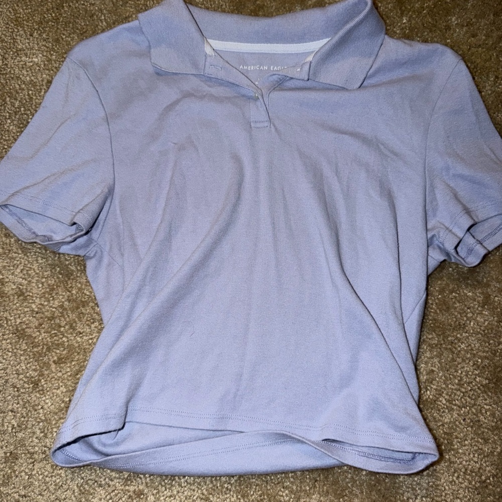 American Eagle Outfitters Light Purple Polo